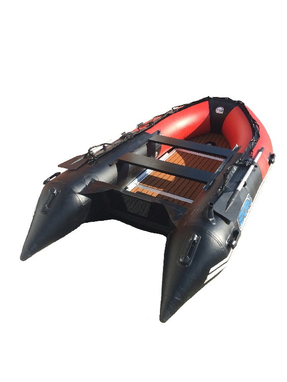 Купить Лодка ПВХ STORMLINE Flexiteek 380 (черно-зеленая/красно-черная) (2024) в Москве фото3