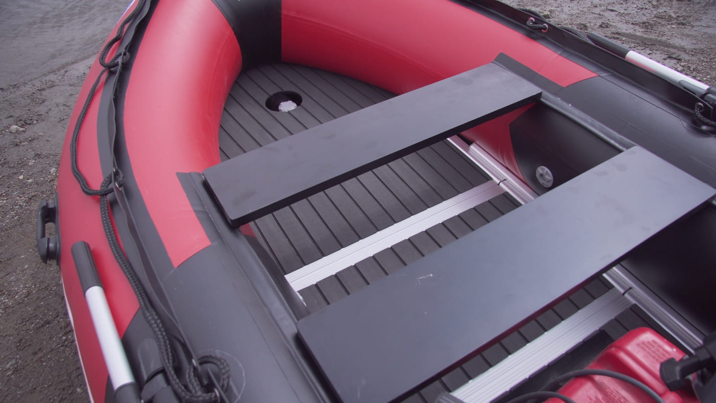 Купить Лодка ПВХ STORMLINE Flexiteek 380 (черно-зеленая/красно-черная) (2024) в Москве фото10