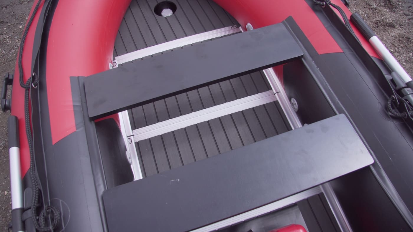 Купить Лодка ПВХ STORMLINE Flexiteek 380 (черно-зеленая/красно-черная) (2024) в Москве фото11