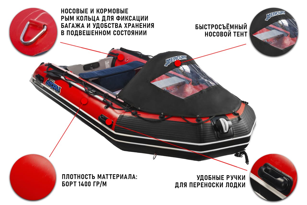 Купить Лодка ПВХ STORMLINE Heavy Duty AL 380 в Москве фото9