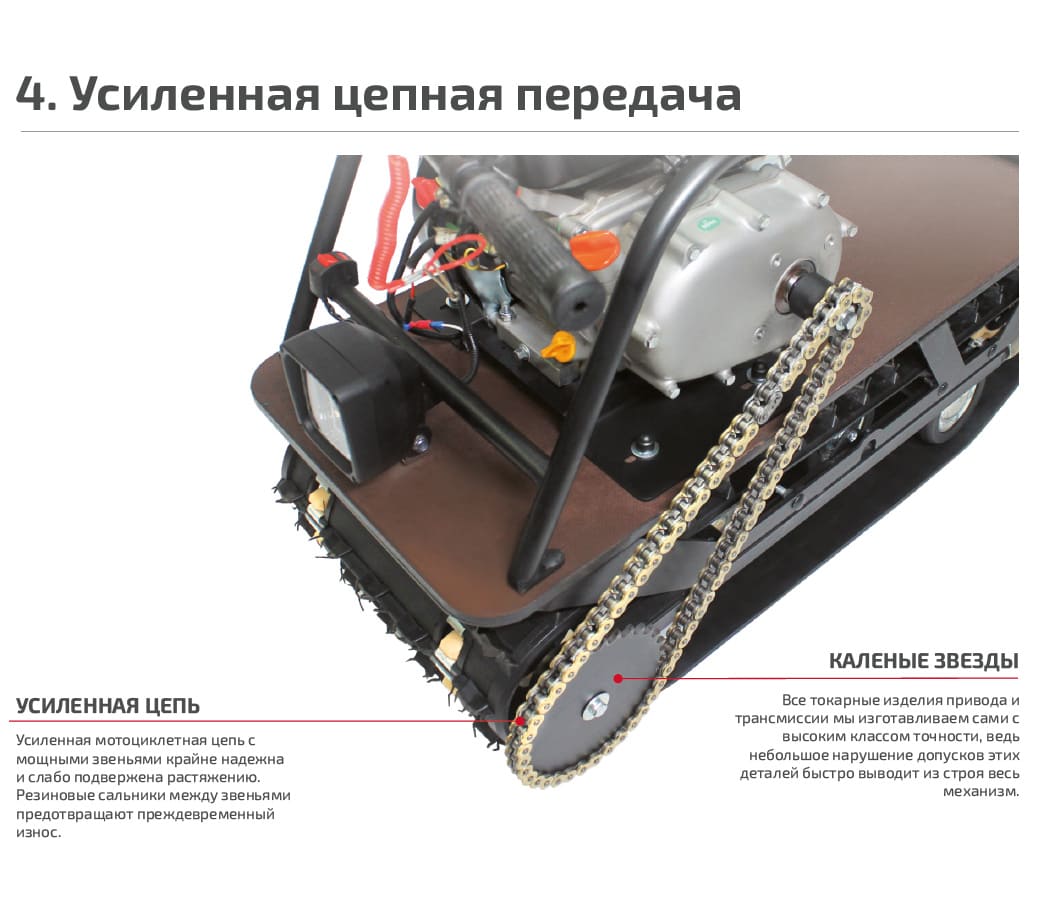 Купить Мотобуксировщик НОРКА 380 Mini 9 л.с. в Москве фото6