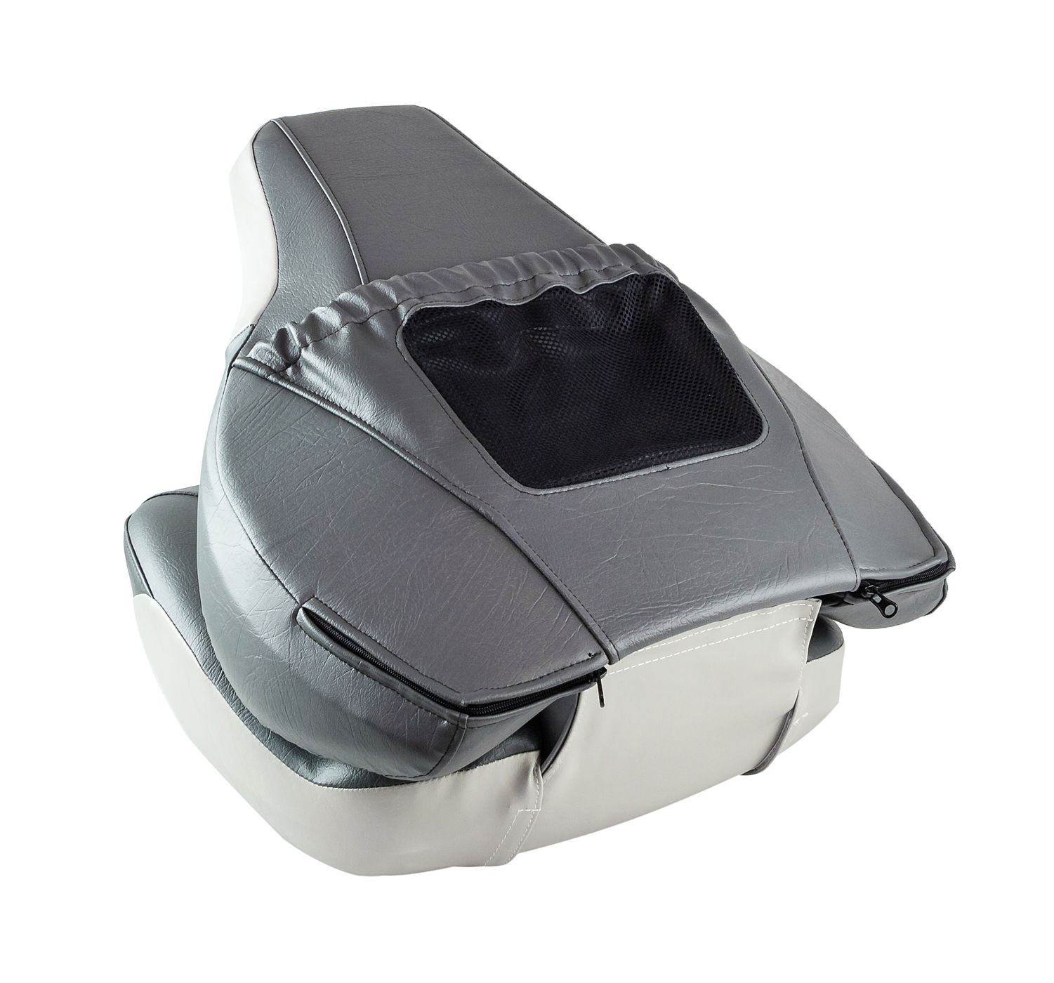 Купить Кресло складное мягкое FISH PRO (серый/темно-серый) в Москве фото2