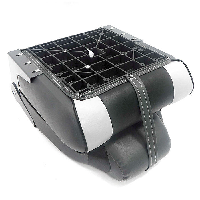 Купить Кресло складное мягкое Premium Designer High Back Seat (серый/чёрный) в Москве фото2