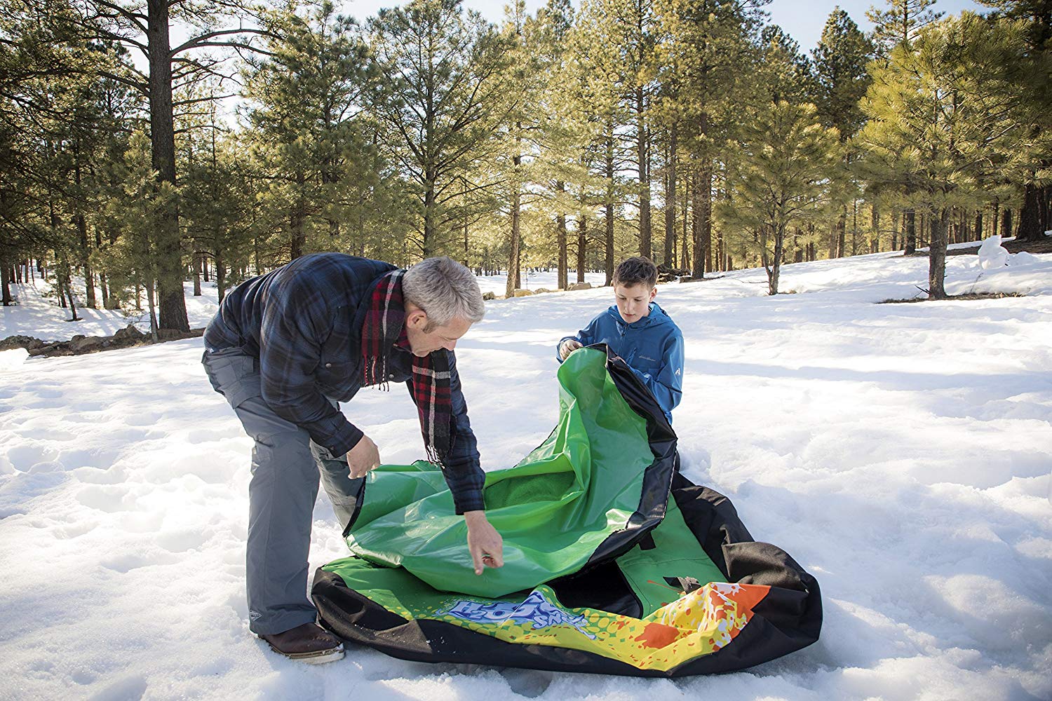 Купить Надувной тюбинг 142 см, морозоустойчивый ПВХ в Москве фото5