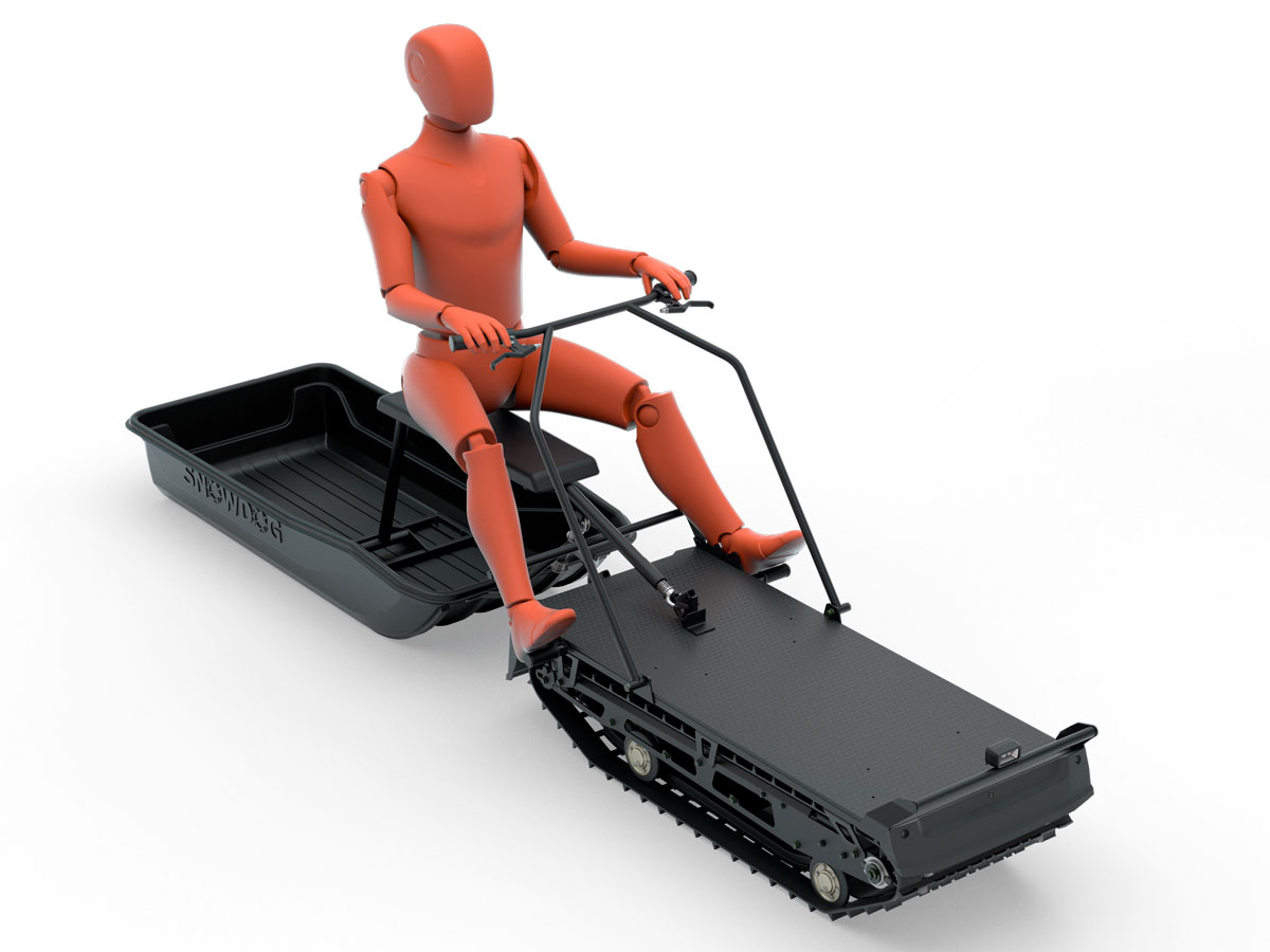 Купить Мотобуксировщик BALTMOTORS SnowdogX Fun 7.8 KW·H (электрический) в Москве фото2