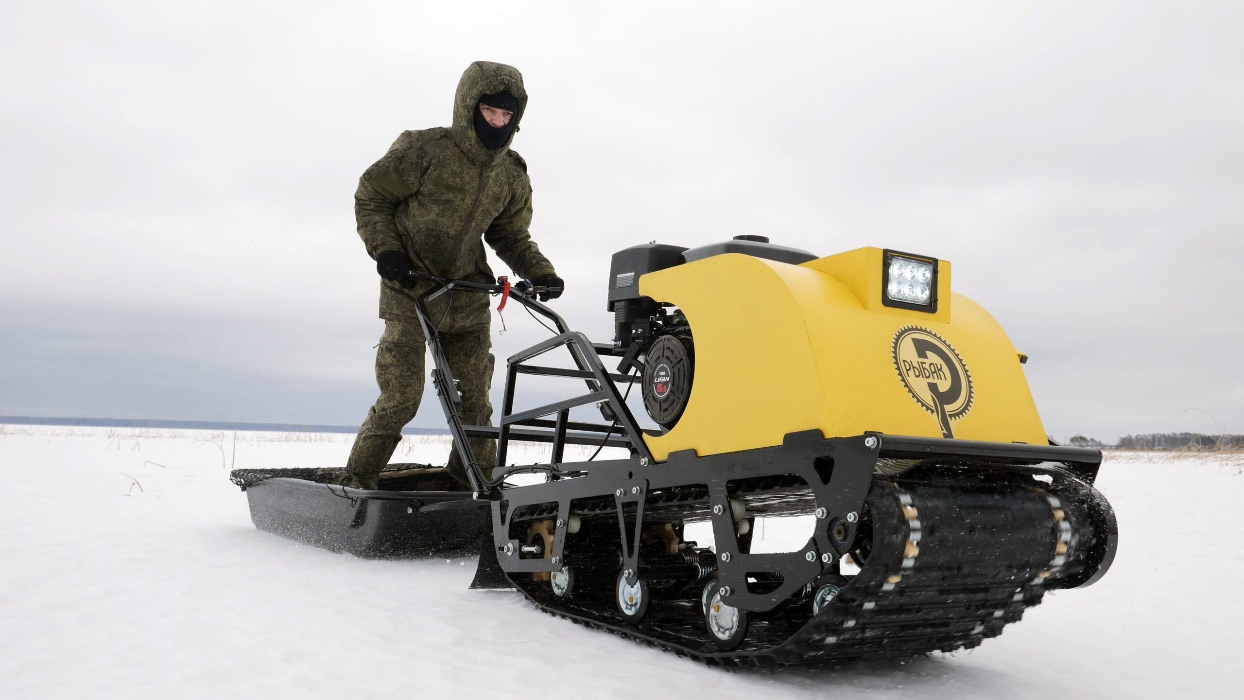 Купить Мотобуксировщик РЫБАК PKD. PSD 15 л.с. (длинная база 1430мм)Рыбак в Москве фото11