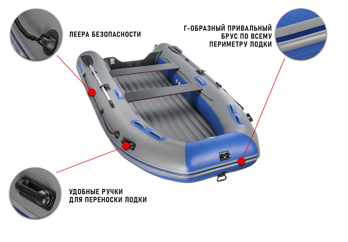 Купить Лодка ПВХ STORMLINE Air Classic 430 (2024) в Москве фото8