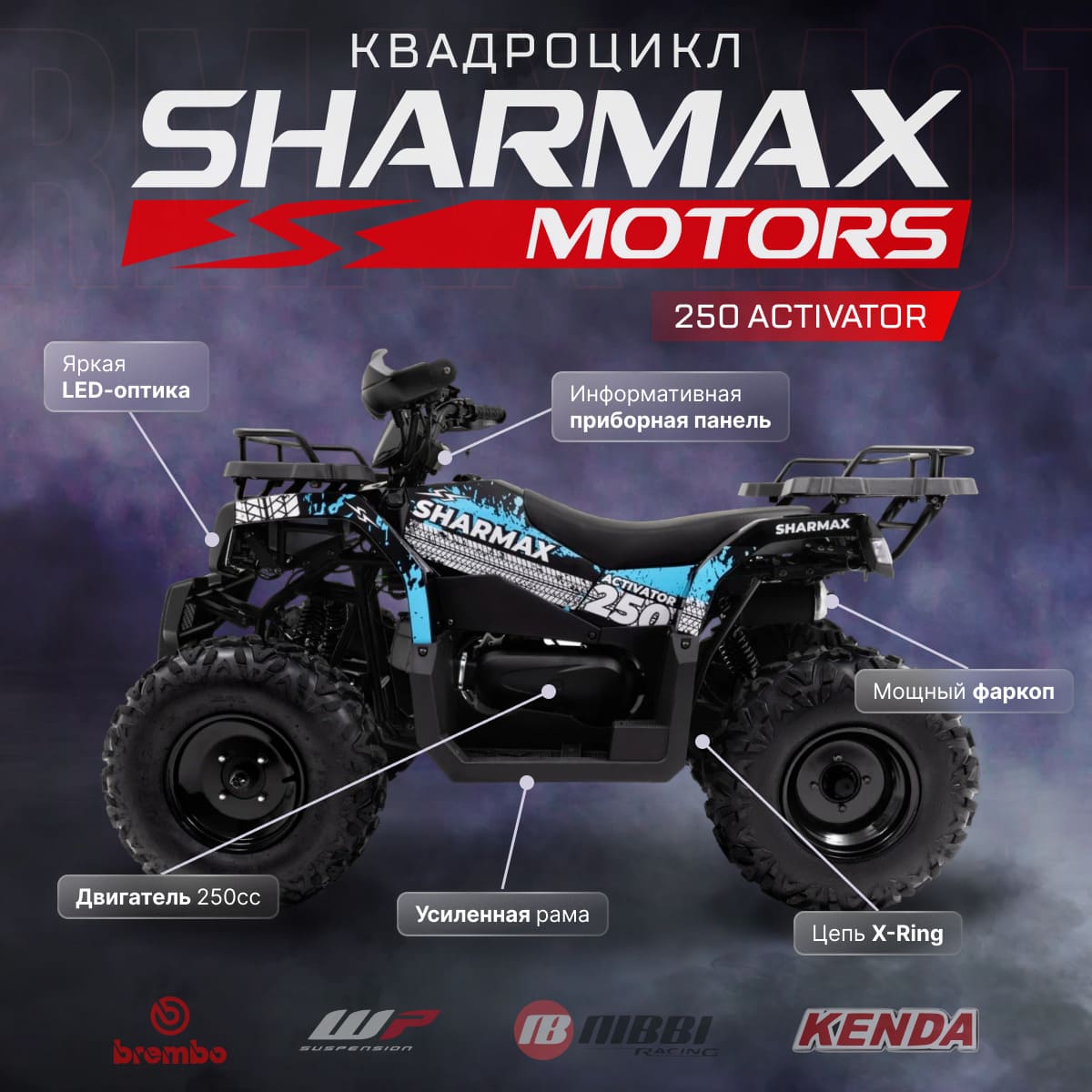 Купить Квадроцикл SHARMAX Activator 250 в Москве фото2