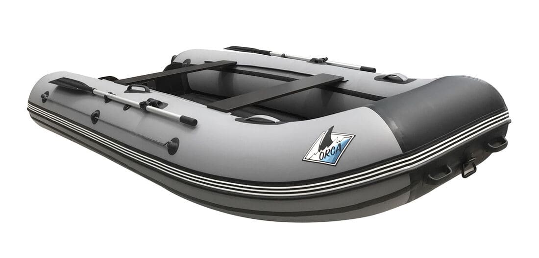Купить Лодка ПВХ ORCA 340 НДНД серый/черный в Москве фото3