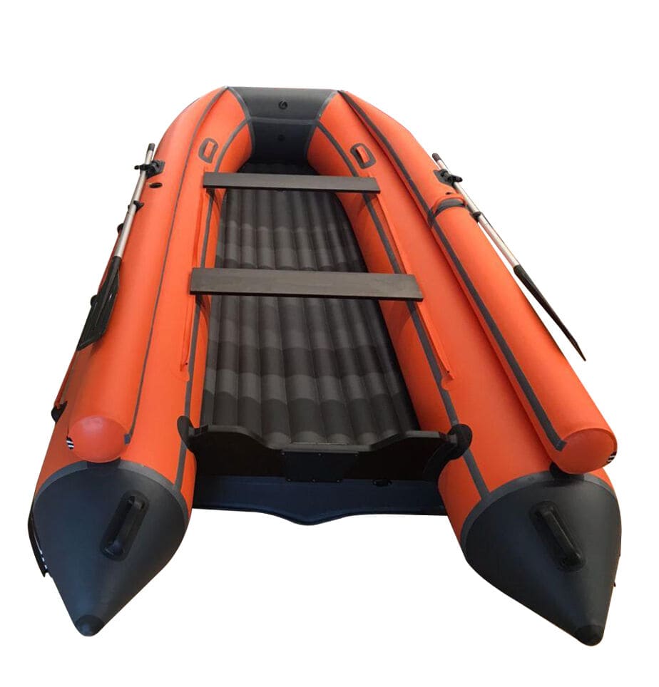 Купить Лодка ПВХ ORCA 380 НД с фальшбортом оранжевый/черный в Москве фото3