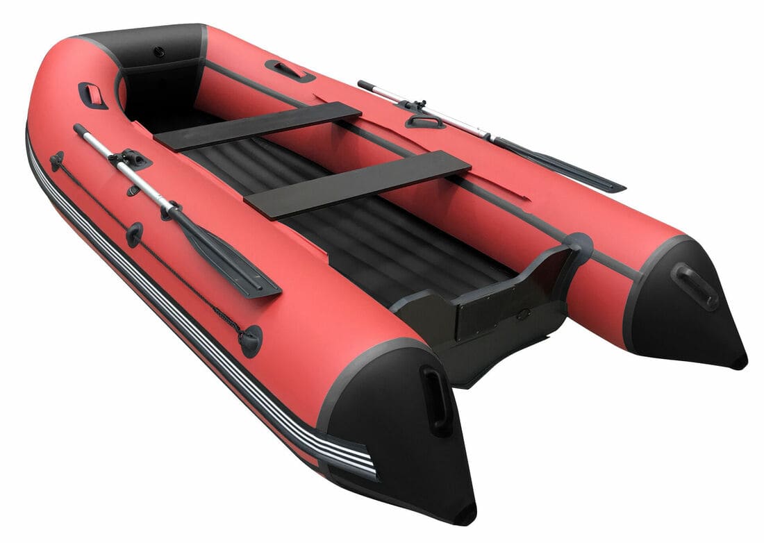 Купить Лодка ПВХ ORCA 380 НДНД красный/черный в Москве фото3