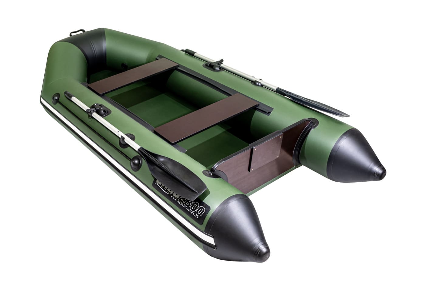 Купить Лодка ПВХ АКВА 2800 Зелёный - чёрный в Москве фото2