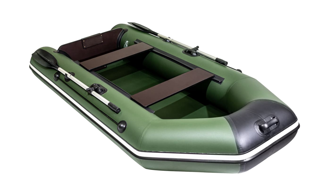 Купить Лодка ПВХ АКВА 2800 Зелёный - чёрный в Москве фото3