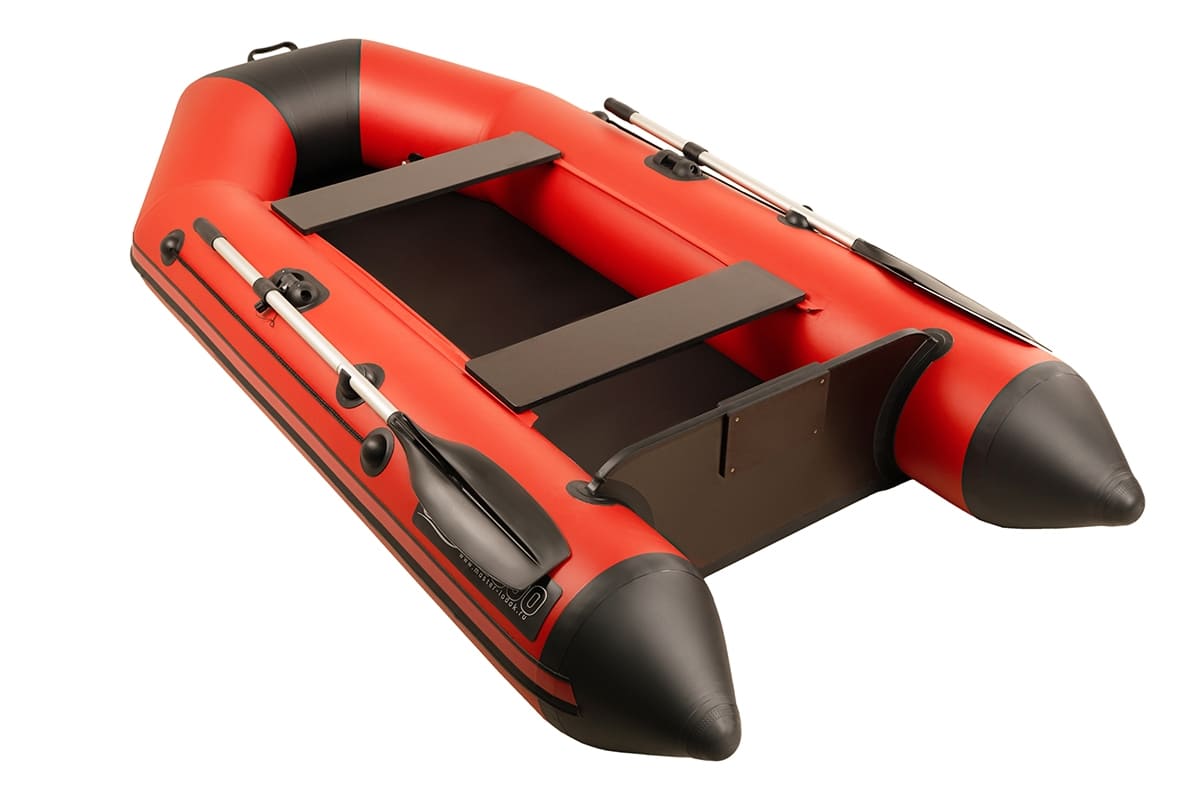 Купить Лодка ПВХ АКВА 2800 Красный - чёрный в Москве фото2