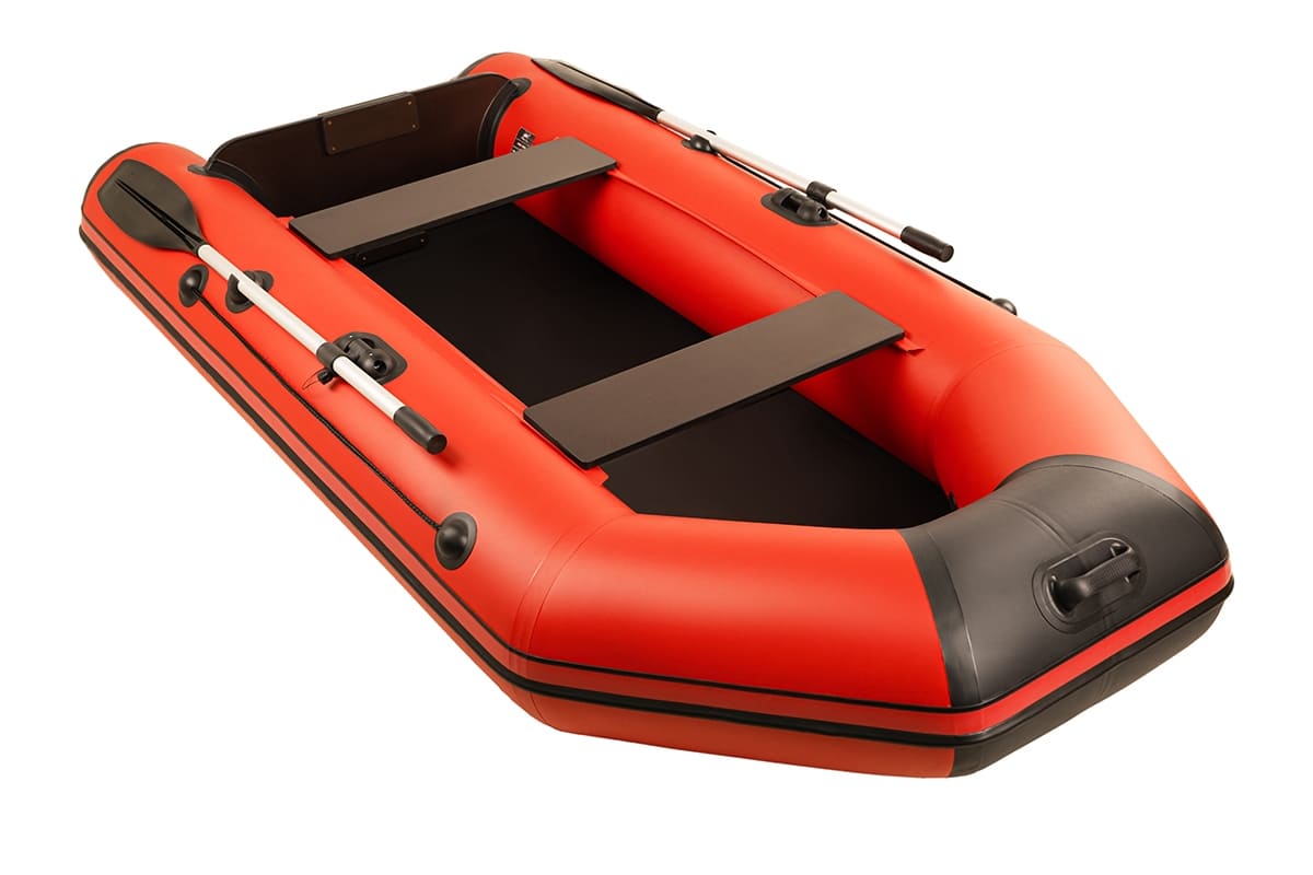 Купить Лодка ПВХ АКВА 2800 Красный - чёрный в Москве фото3