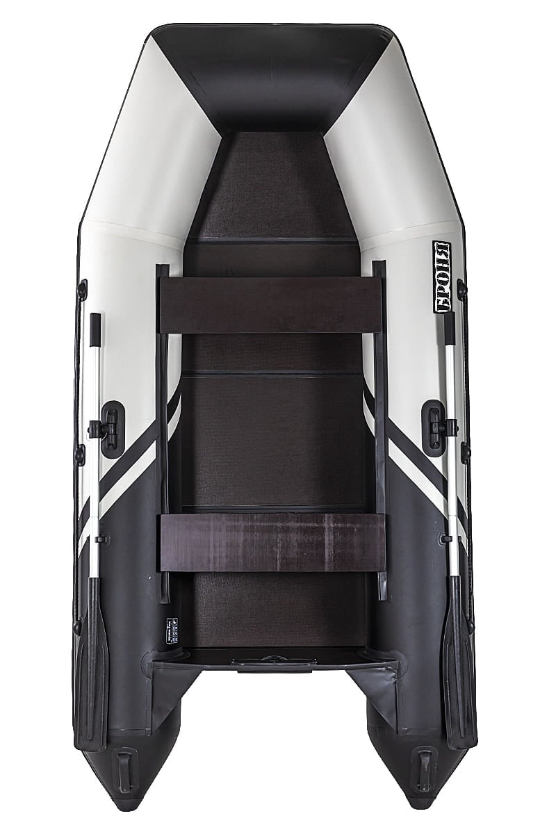 Купить Лодка ПВХ БРОНЯ 280 Белый - чёрный в Москве