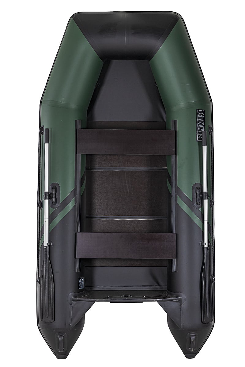 Купить Лодка ПВХ БРОНЯ 280 Зелёный - чёрный в Москве