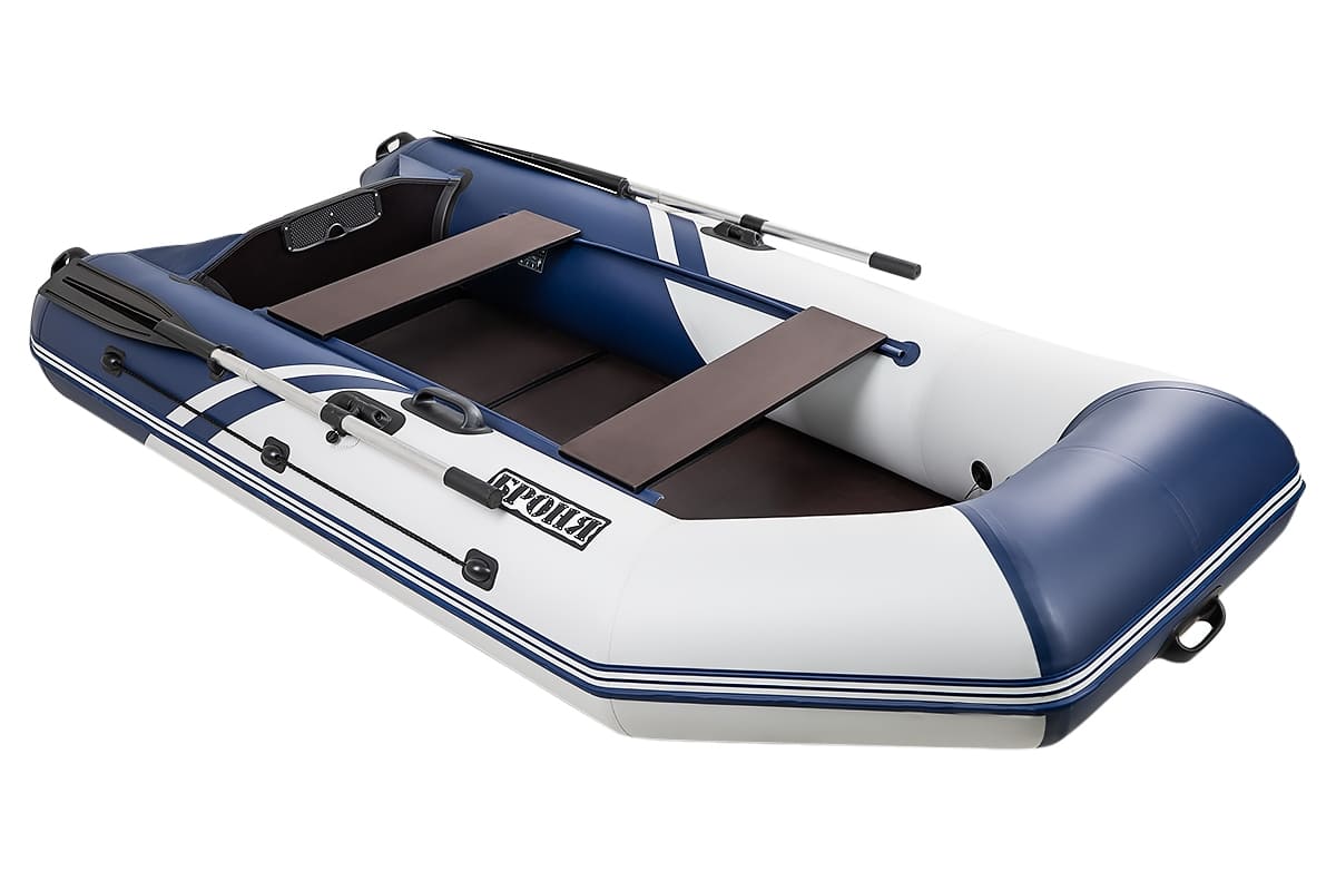 Купить Лодка ПВХ БРОНЯ 280 СК Белый - синий в Москве фото3