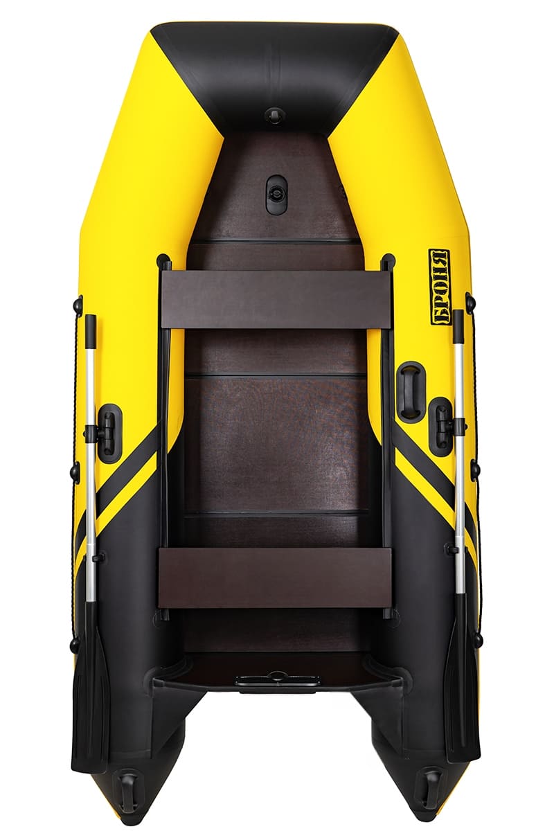 Купить Лодка ПВХ БРОНЯ 280 СК Жёлтый - чёрный в Москве