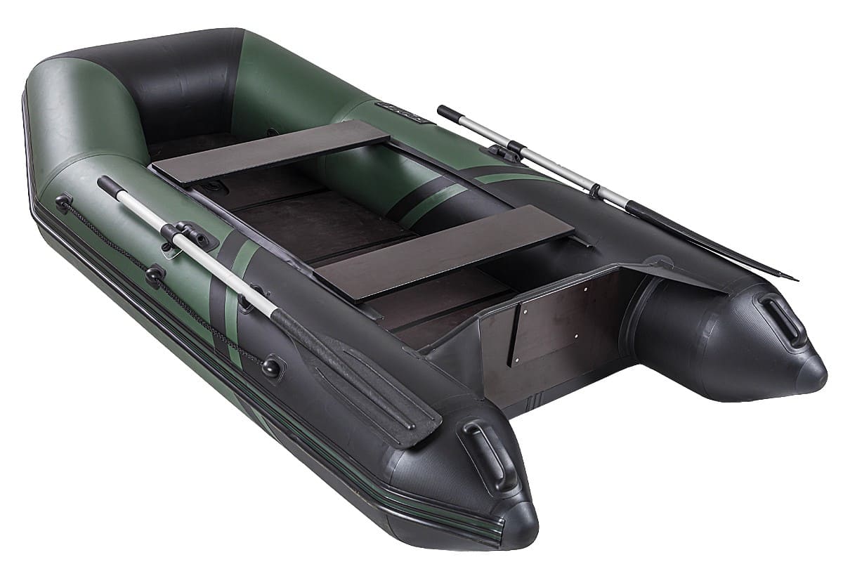 Купить Лодка ПВХ БРОНЯ 280 СК Зелёный - чёрный в Москве фото5