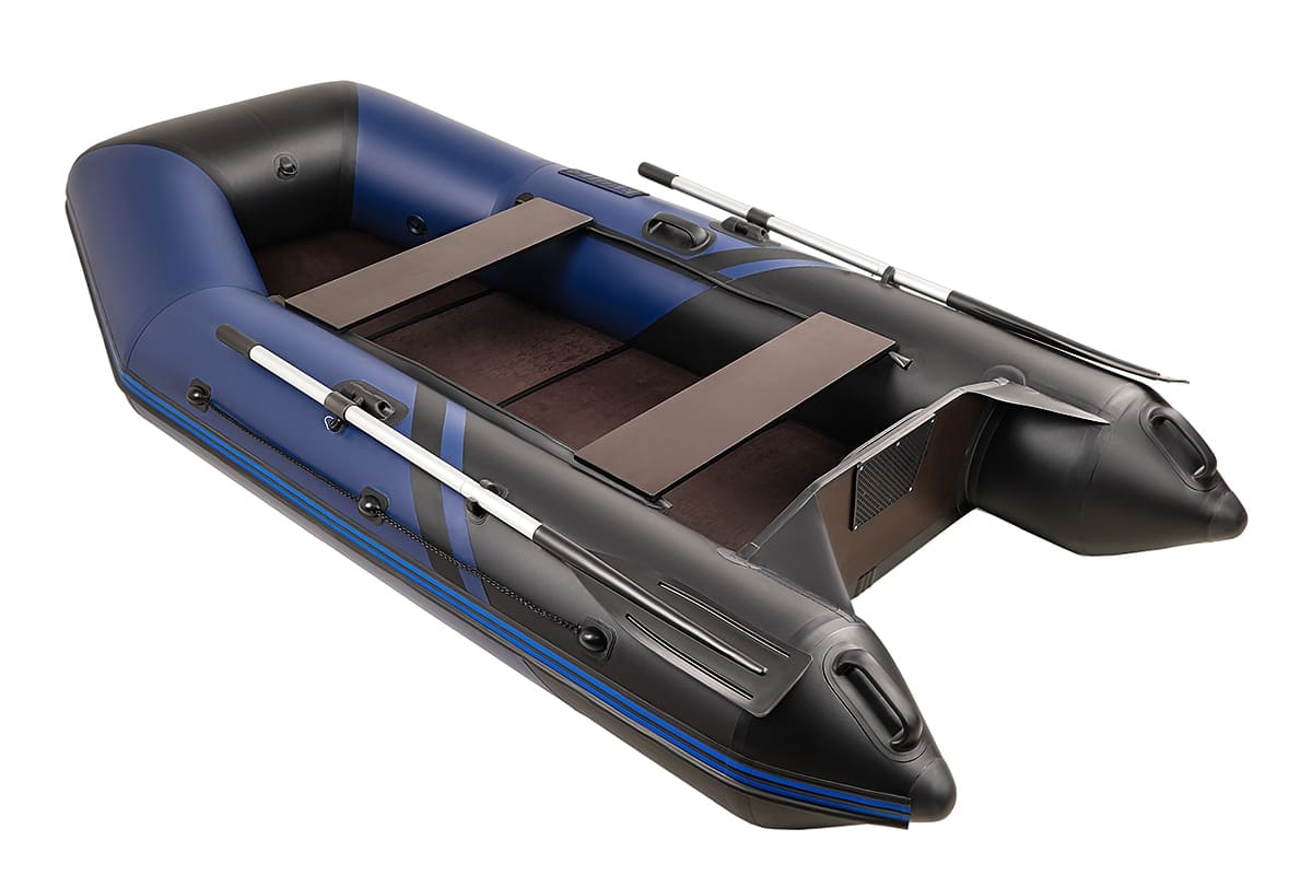 Купить Лодка ПВХ БРОНЯ 280 СК Синий - чёрный в Москве