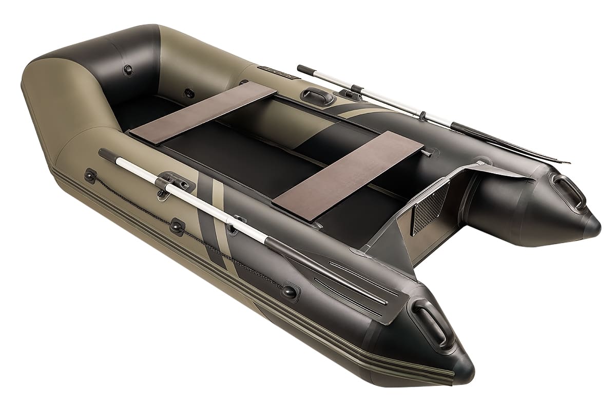 Купить Лодка ПВХ БРОНЯ 280 Хаки - чёрный в Москве фото2