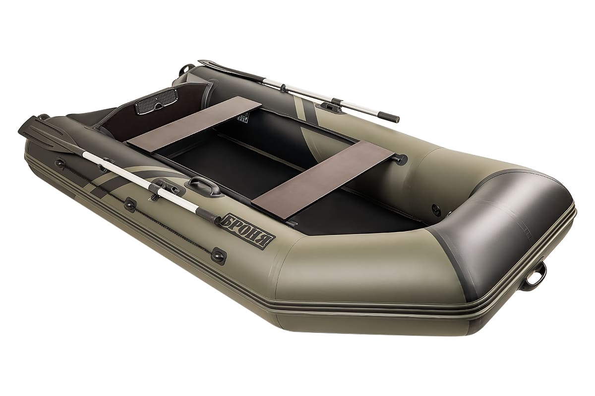 Купить Лодка ПВХ БРОНЯ 280 Хаки - чёрный в Москве фото3