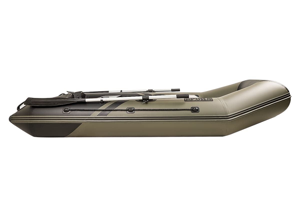 Купить Лодка ПВХ БРОНЯ 280 Хаки - чёрный в Москве фото5