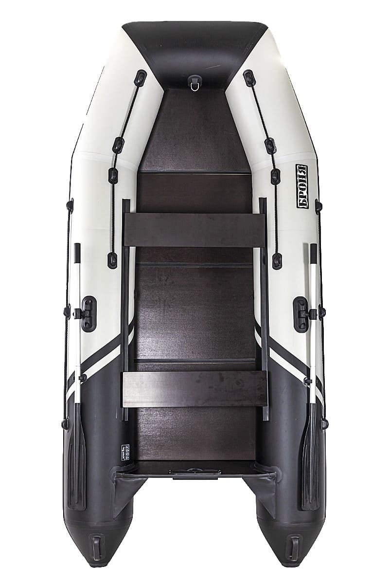 Купить Лодка ПВХ БРОНЯ 320 С Белый - чёрный в Москве