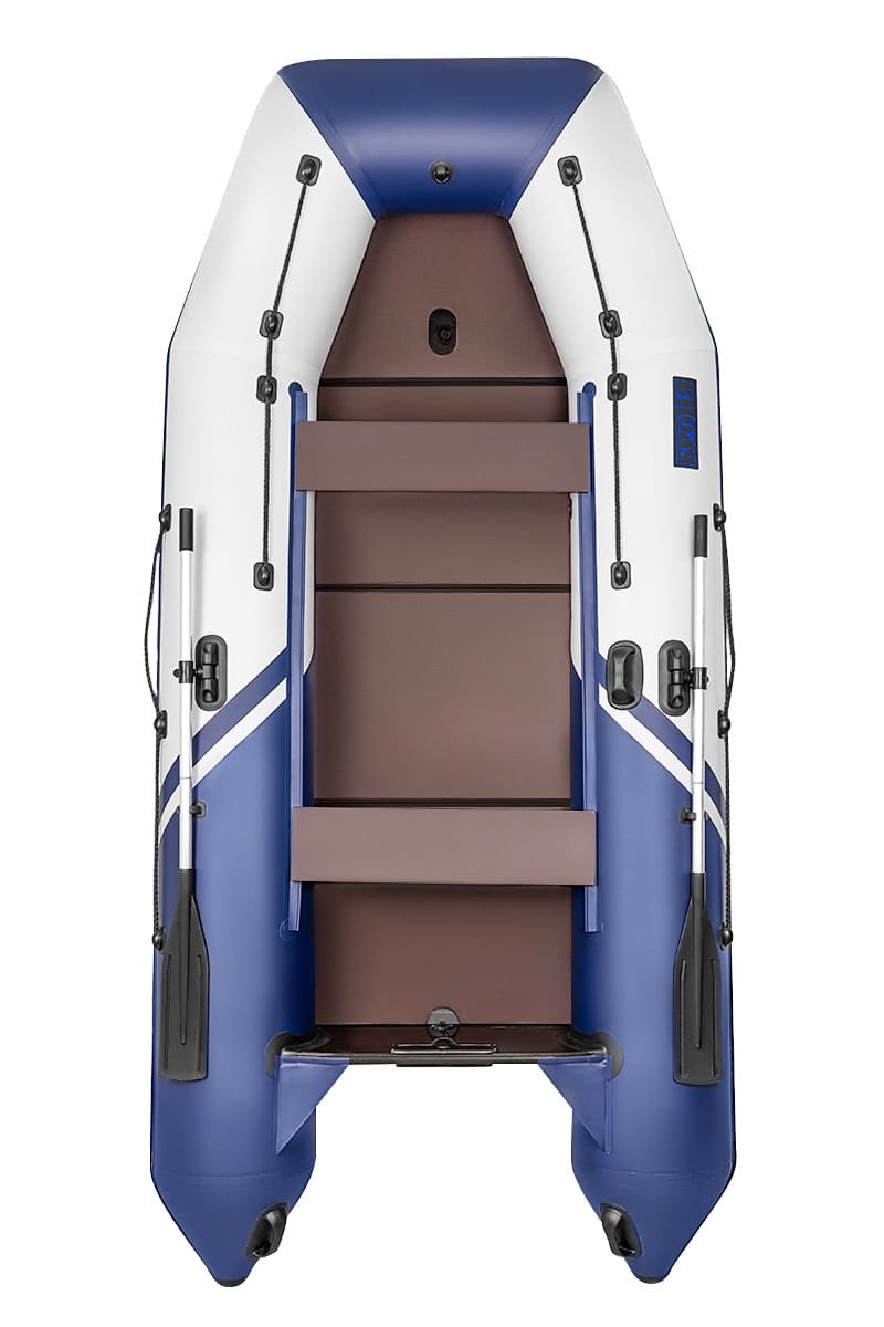 Купить Лодка ПВХ БРОНЯ 340 СК Белый - синий в Москве