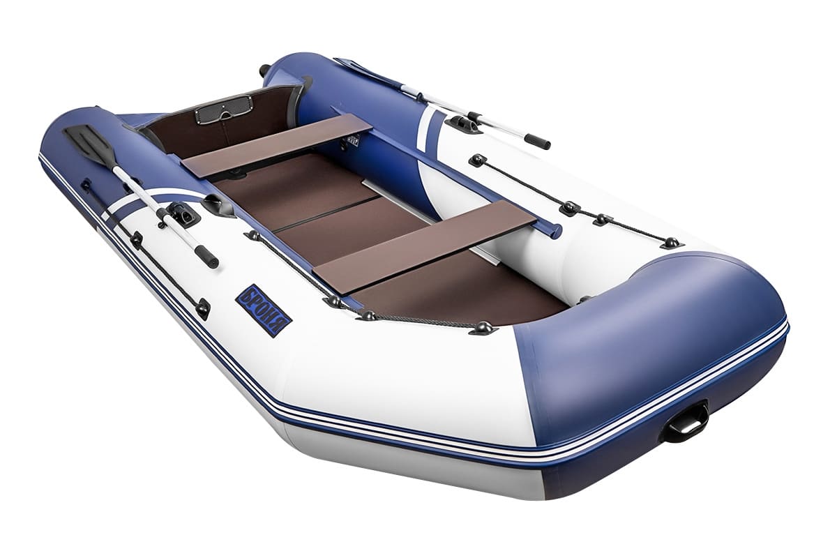 Купить Лодка ПВХ БРОНЯ 340 СК Белый - синий в Москве фото3