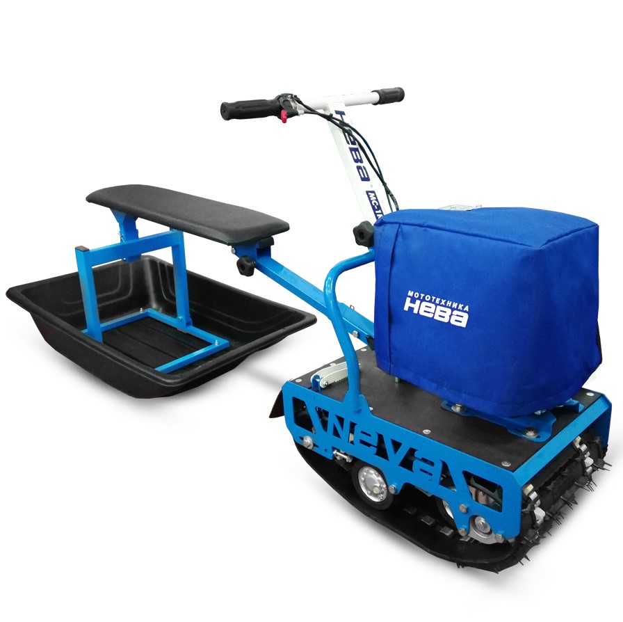 Купить Мотобуксировщик НЕВА МС-1-YA (MX200) с санями и сиденьем в Москве фото2