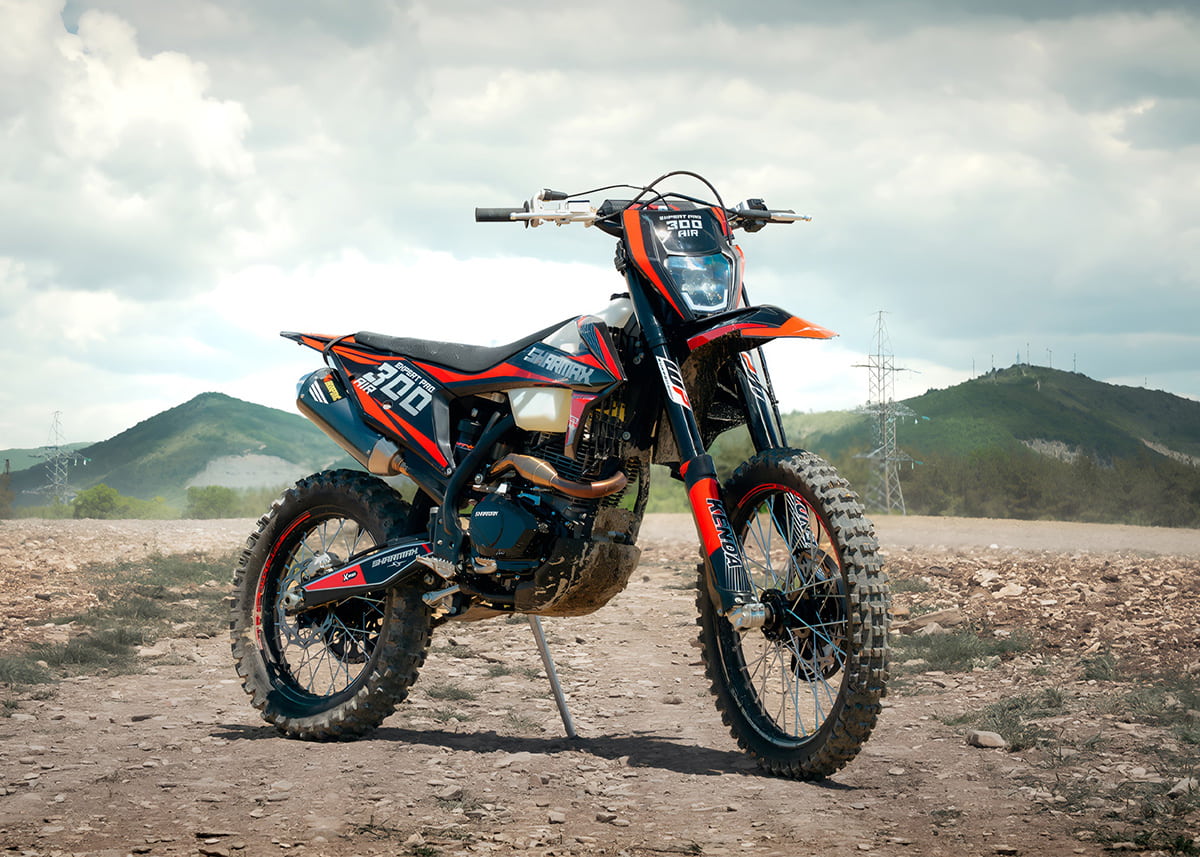 Купить Мотоцикл кроссовый эндуро SHARMAX Expert Air 300 в Москве фото36