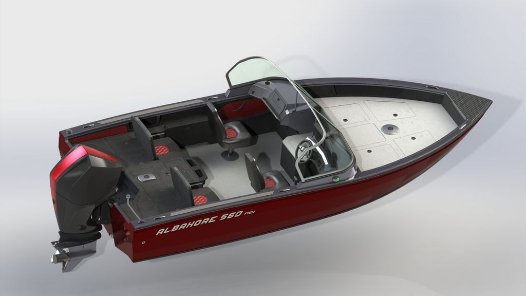 Купить Катер-лодка алюминиевая ALBAKORE 560 Fish в Москве фото3