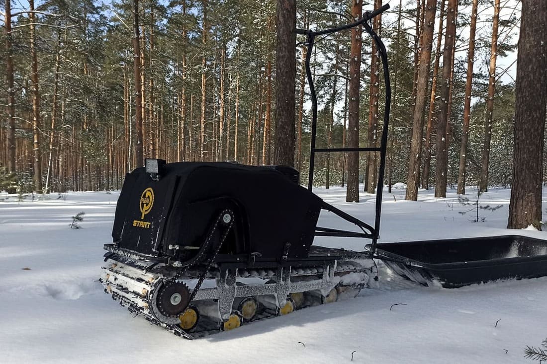 Купить Мотобуксировщик РЫБАК СТАРТ Lifan 15 л.с (тканный капот) в Москве фото5