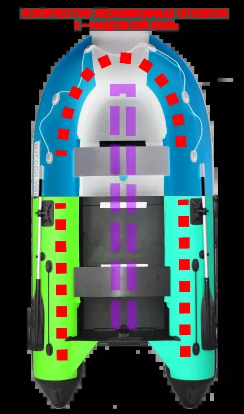 Купить Лодка ПВХ МУССОН 3400 СК в Москве фото3