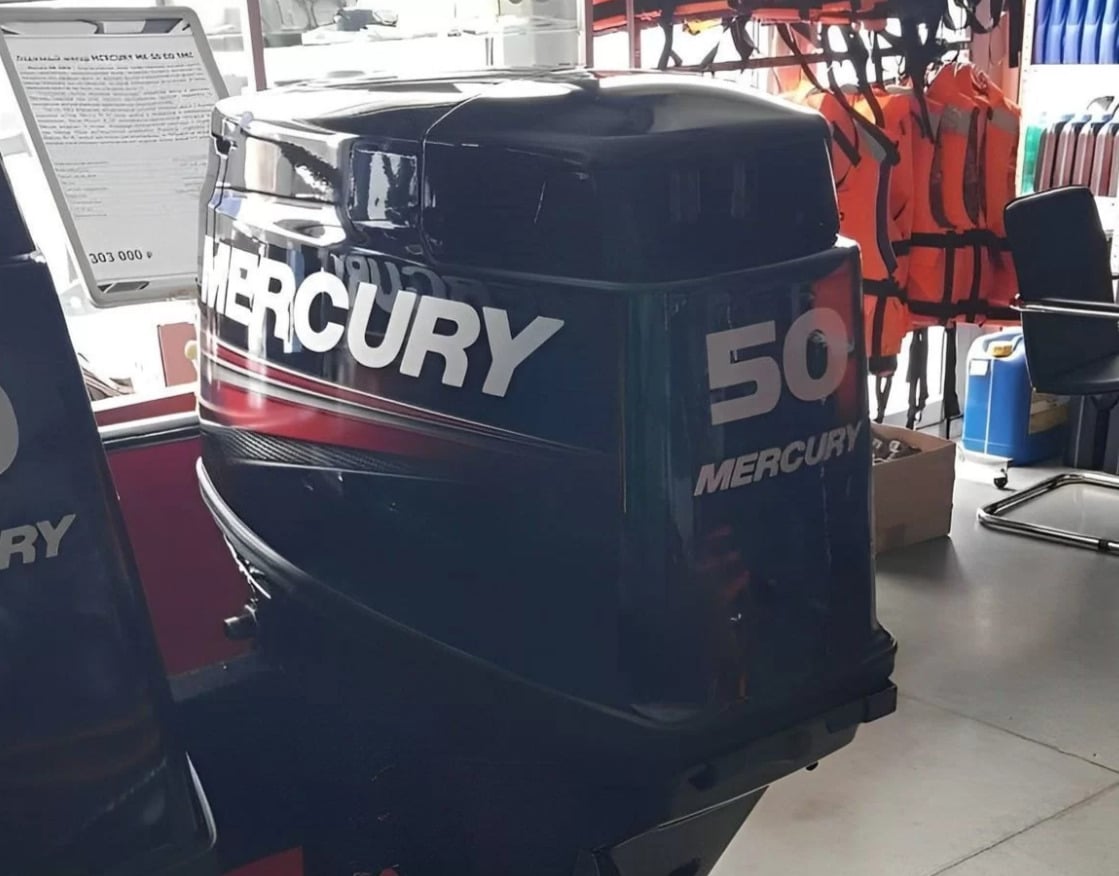 Купить 2х-тактный лодочный мотор MERCURY ME 50 EO (TMC) Б/У в Москве