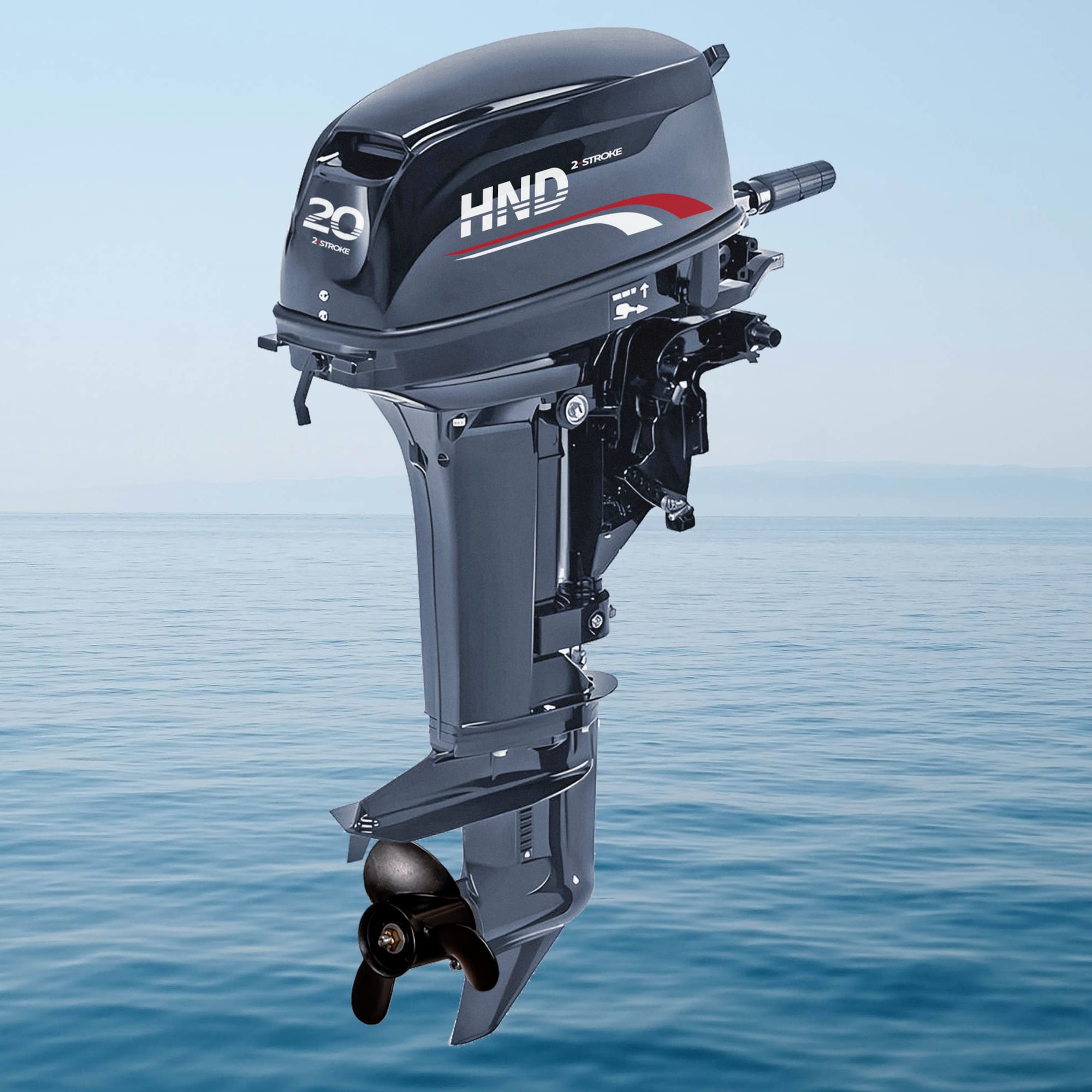 Купить 2х-тактный лодочный мотор HND OB20 HS в Москве фото3