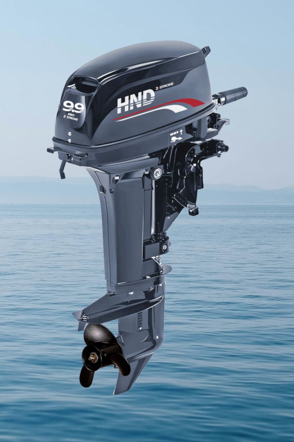 Купить 2х-тактный лодочный мотор HND OB9.9 HS PRO в Москве фото3