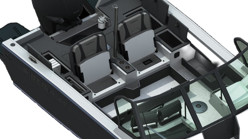 Купить Катер-лодка алюминиевая SIBERIA S5 (mod 1) в Москве фото3