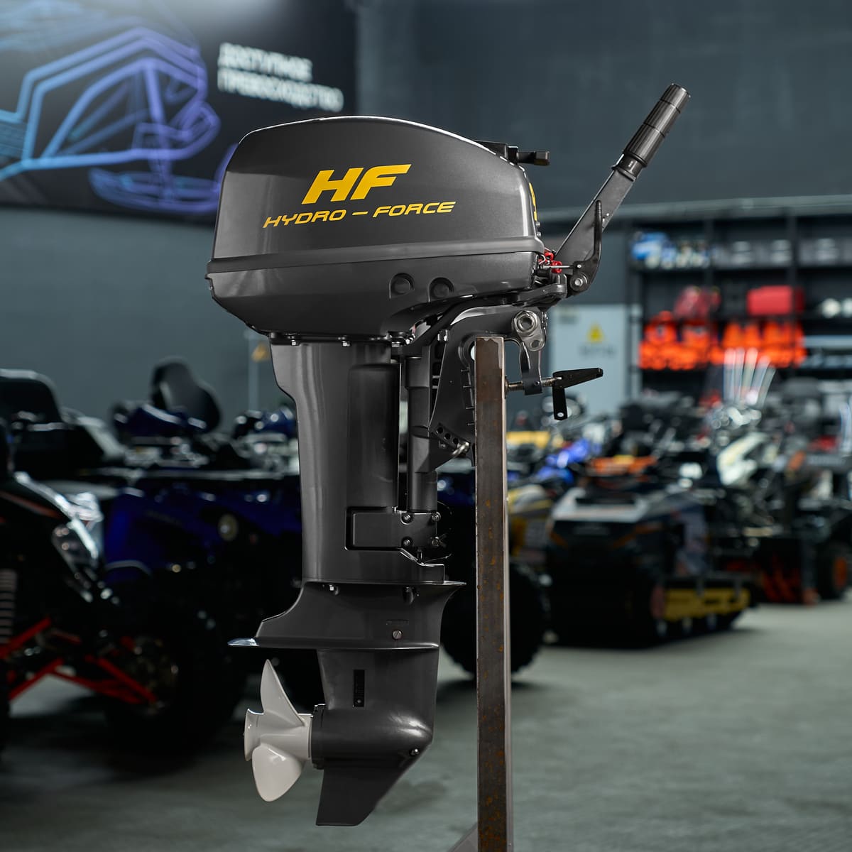 Купить 2х-тактный лодочный мотор HYDRO FORCE M 9.9 FHS в Москве фото13