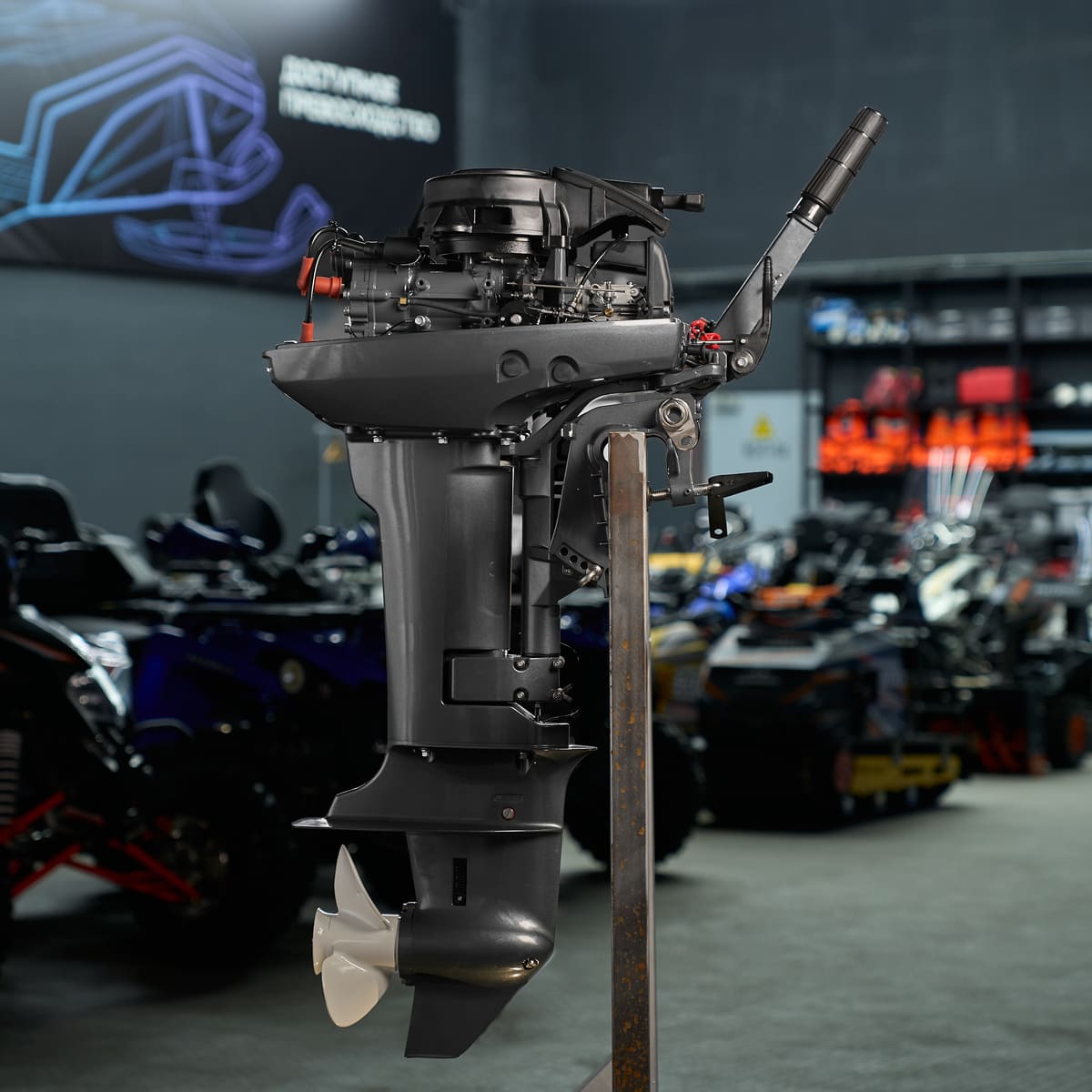 Купить 2х-тактный лодочный мотор HYDRO FORCE M 9.9 FHS в Москве фото12