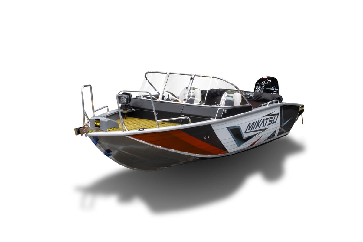 Купить Комплект Алюминиевая лодка (катер) Mikatsu (Микатсу) 475 (Z43) Sport + мотор Hidea HDEF60FUEL-T EFI в Москве фото2