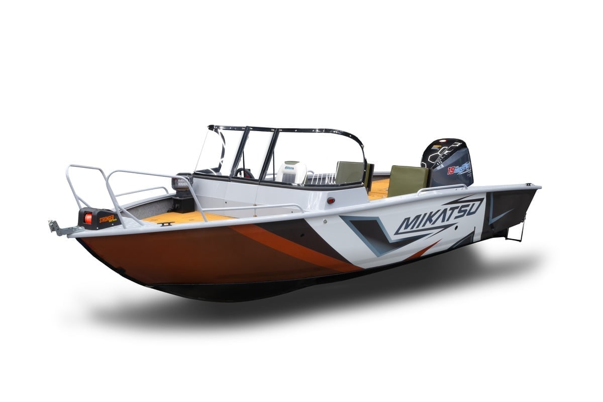 Купить Комплект Алюминиевая лодка (катер) Mikatsu (Микатсу) 570 (Z43) Sport + мотор Hidea HDEF 115 FEL-T EFI в Москве фото2