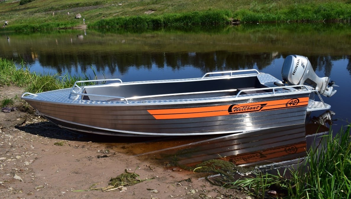 Купить Алюминиевая лодка WELLBOAT-42 ПОД ЗАКАЗ в Москве фото8