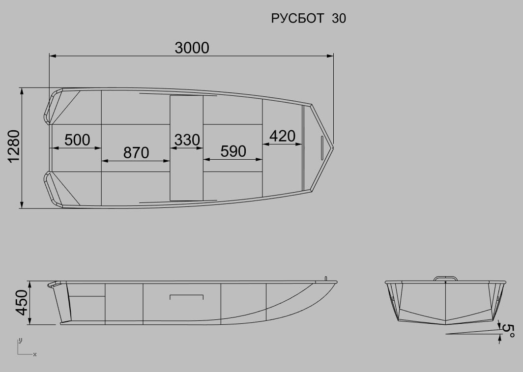 Купить Алюминиевая лодка РУСБОТ‑30 ПОД ЗАКАЗ в Москве фото11