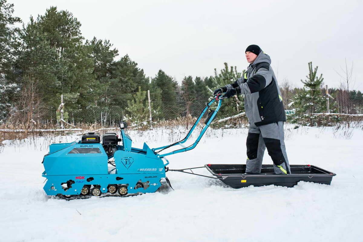 Купить Мотобуксировщик БУРЛАК Таежник 15 л.с в Москве фото11