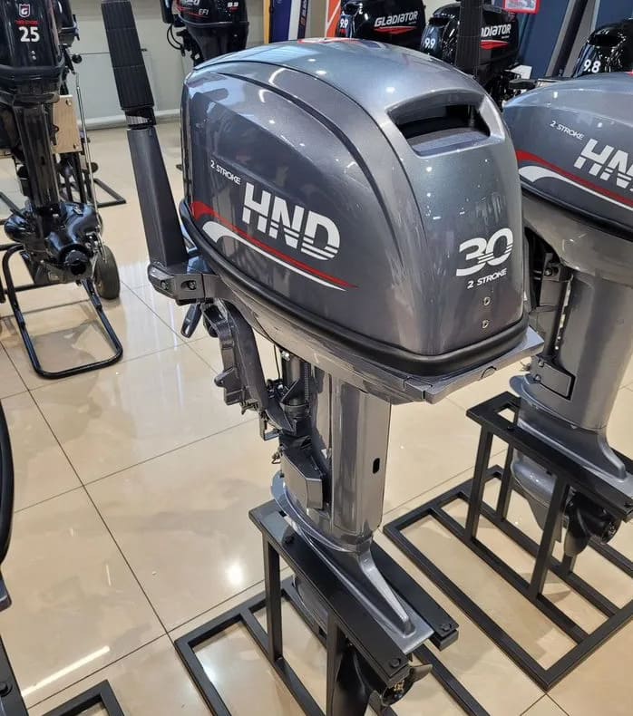 Купить 2х-тактный лодочный мотор HND OB30 HS Б/У в Москве