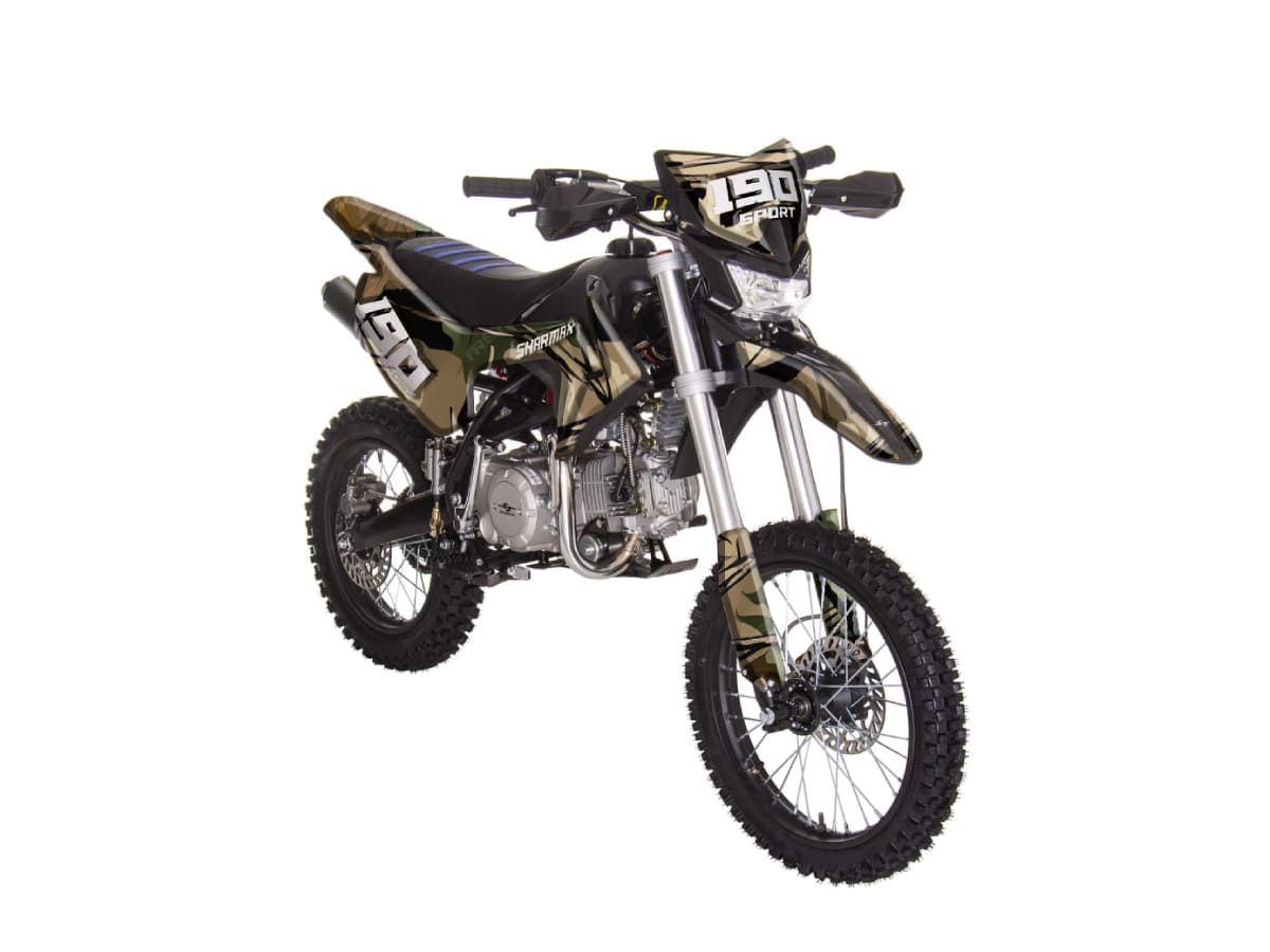 Купить Мотоцикл питбайк SHARMAX Sport 190 (камуфляж) в Москве фото3