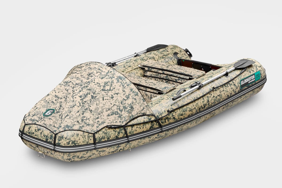 Купить Лодка ПВХ GLADIATOR E350PRO Camo в Москве фото3